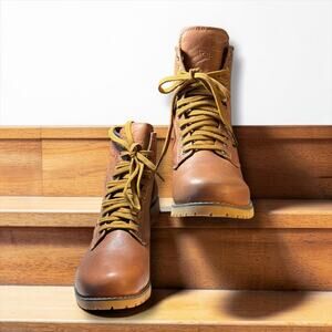 NWOT Men's 7/ Women's 9 CORTECH "The Executive" Brown Leather Biker Boots